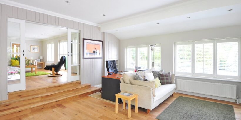 house with a white ceiling 820x410 - The Cost Breakdown: DIY Flooring vs Hiring Pros