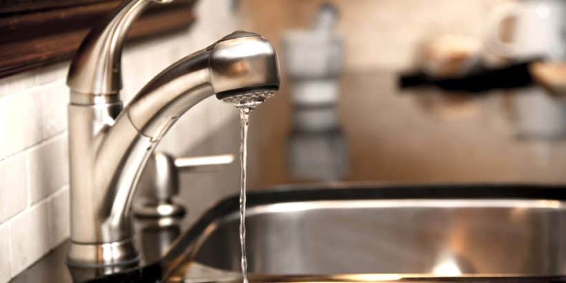 low water pressure in tap water 820x410 - 5 Fixes for Poor Water Pressure in Your Kitchen or Bathroom